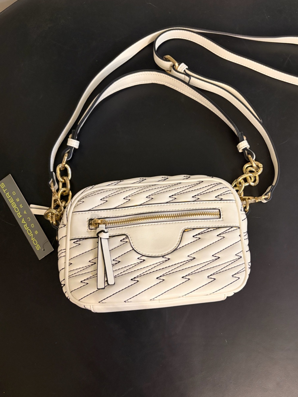 Sondra Roberts Lightning Stitch Crossbody Bag - Picture 3 of 12